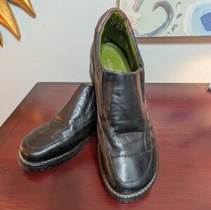 Donald Pliner Sport Black Leather   Stylish Loafers Shoes Size 6 M Unused